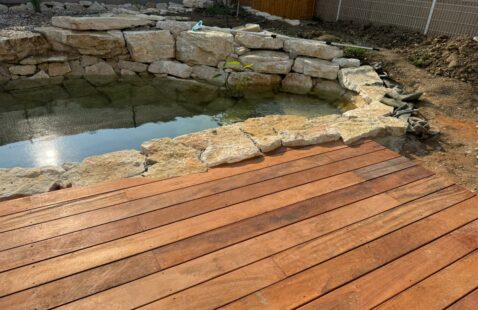 Terrasse en bois exotique à Coublevie