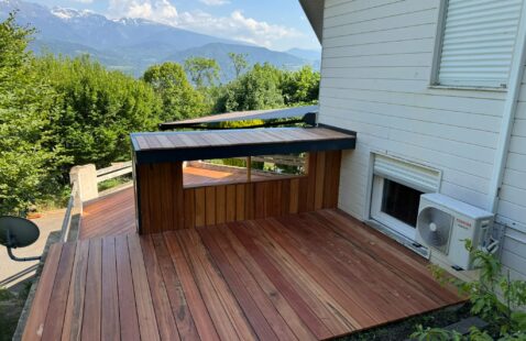 Réalisation d'une terrasse bois à Biviers